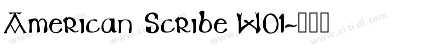 American Scribe W01字体转换